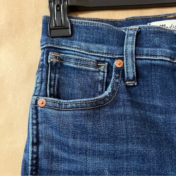 Madewell 10" High-Rise Skinny Jeans Cordell Wash Heatrich Denim Edition Size 24 - Picture 5 of 14